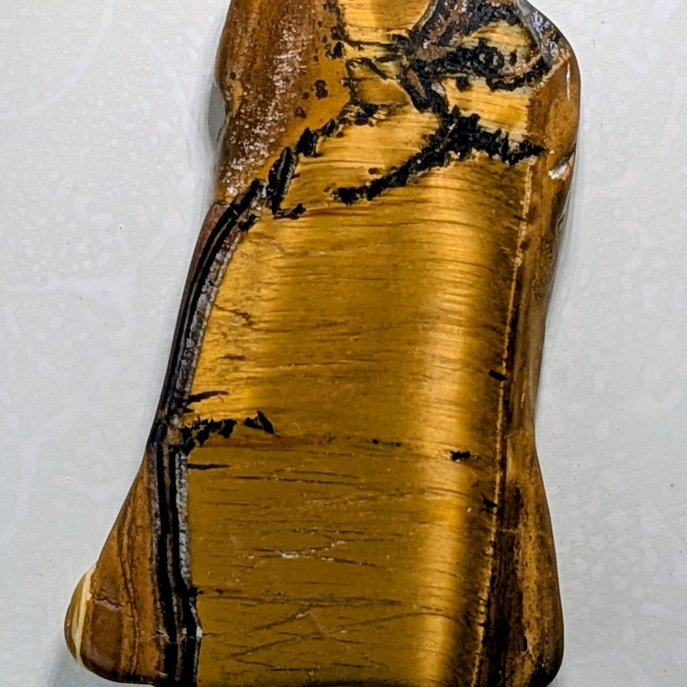 Natural Tiger's Eye Stone  with Tree Pattern